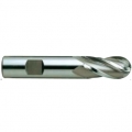 002) 4 Flute Ball Nose End Mill 8mm Short Length HSSCo8