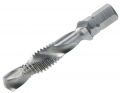 02b) M4 x 0.7 HSS Combined Hex Drill & Tap Made by Volkel